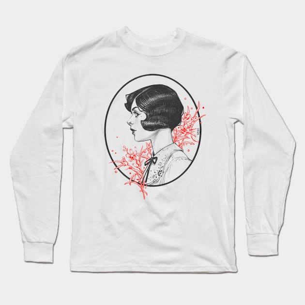 First Love Bouquet Long Sleeve T-Shirt by Dimary